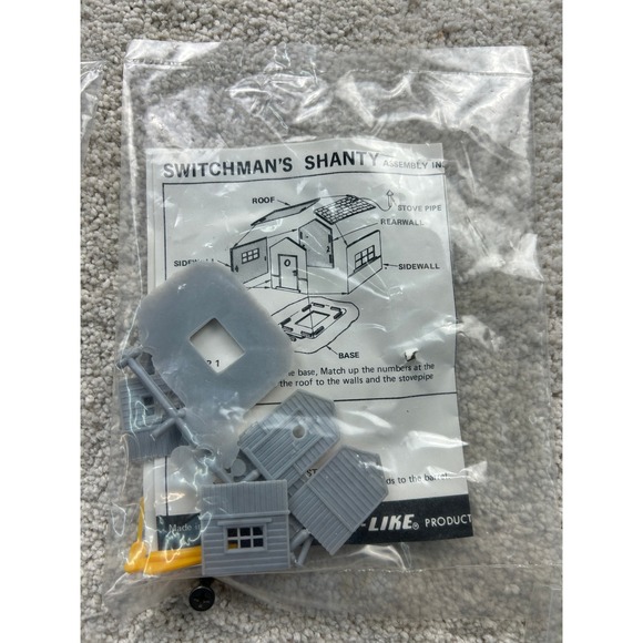 Other - Vintage Life-Like HO Scale Switchman's Shanty Model Railroad Building Kit